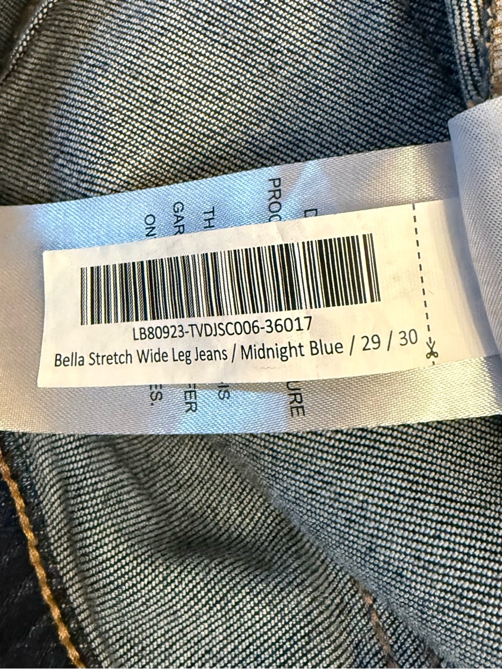 Quince Bella Stretch Wide Leg Jeans 29 Midnight Blue High Rise - Picture 6 of 6